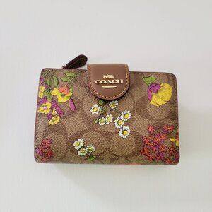 Coach Brown Floral Wallet